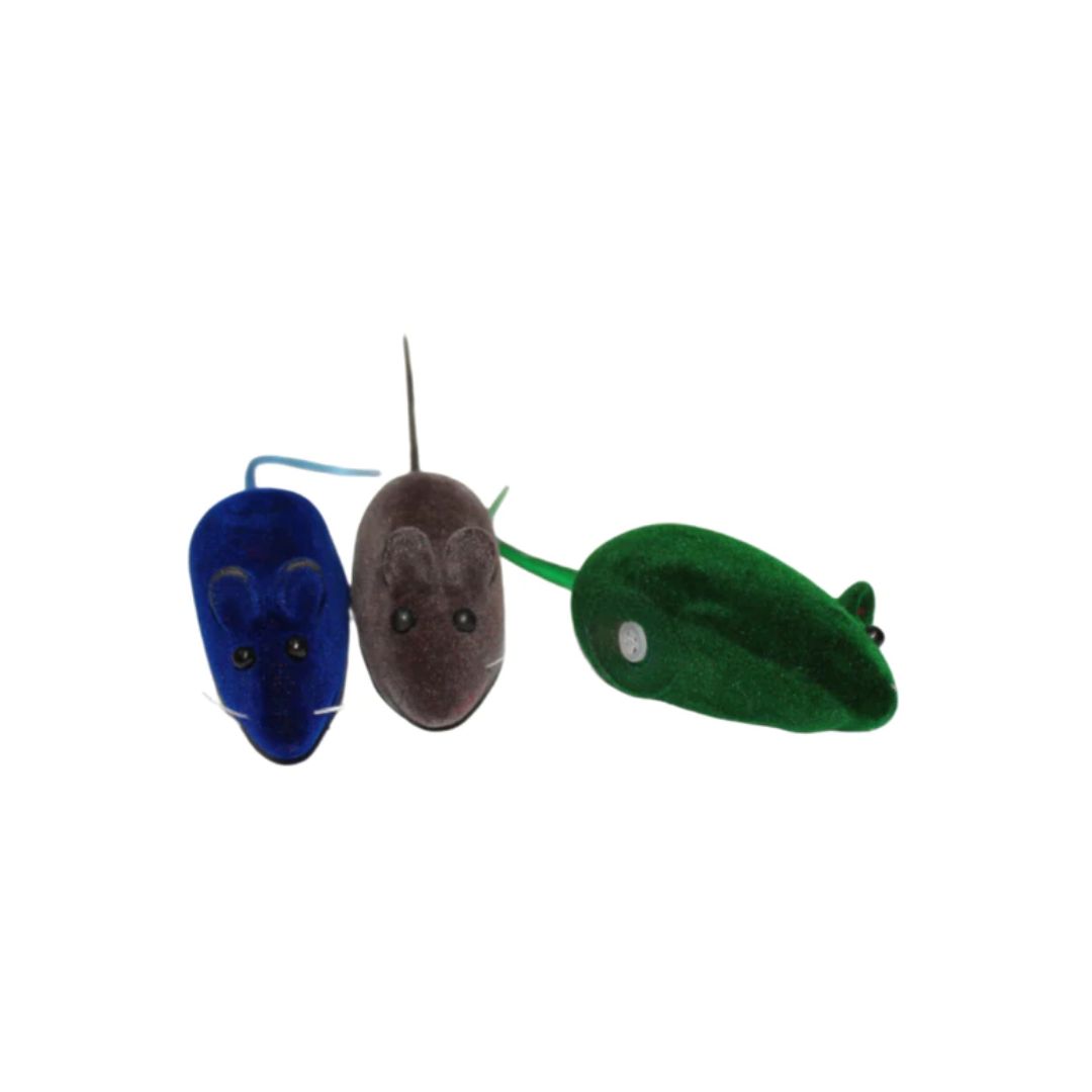 Black Mouse With Bell ( 3 Pcs)