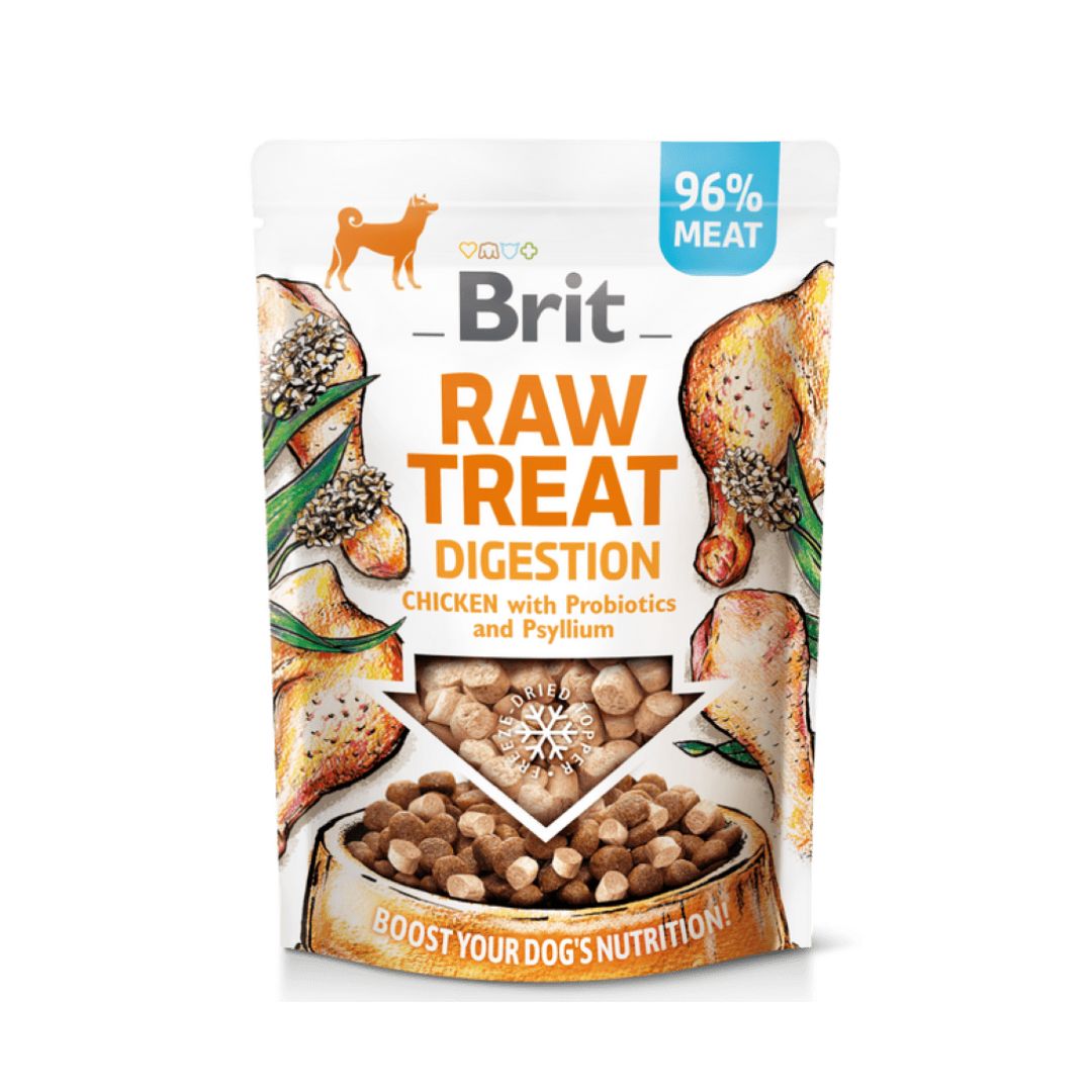 Brit Raw / Dog Treat / For Healthy Digestion / Chicken Flavor – 40 Gram