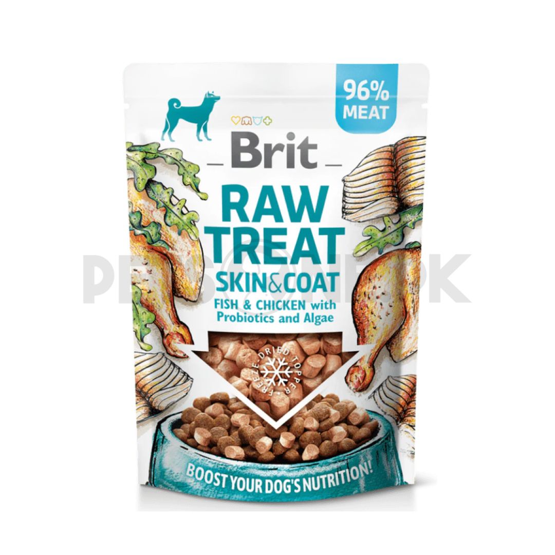 Brit Raw / Dog Treat / For Skin And Coat / Chicken And Fish Flavor – 40 Gram