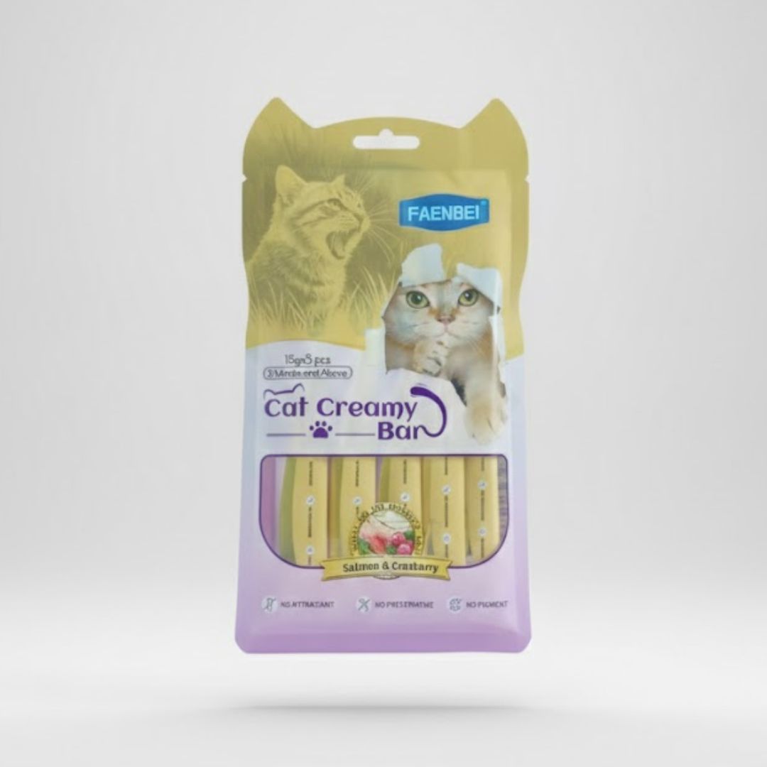Faenbei Cat Creamy Treats – (15 Gram x 5 pcs)
