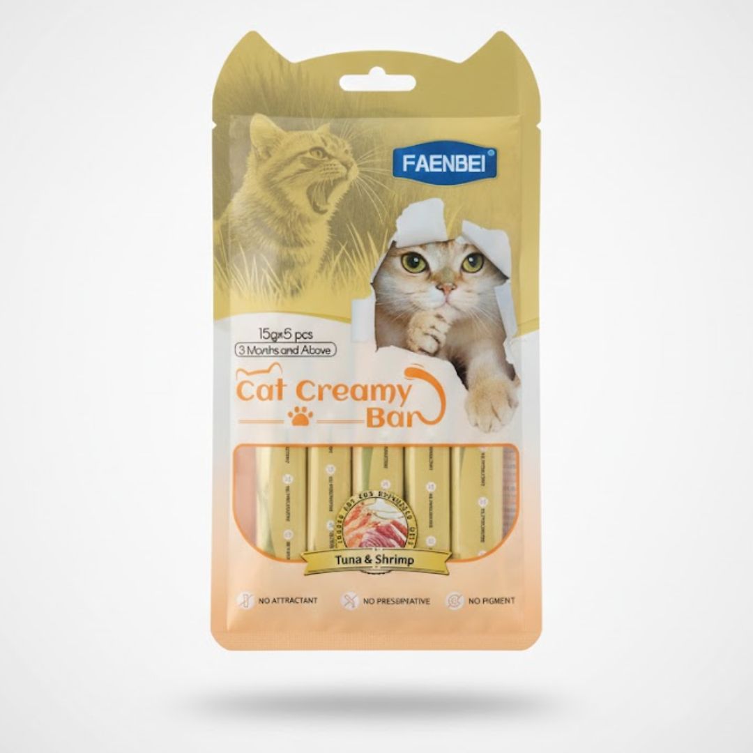 Faenbei Cat Creamy Treats – (15 Gram x 5 pcs)