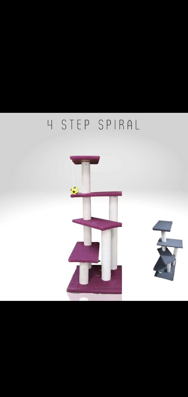 4 Steps Cat Scratching Post