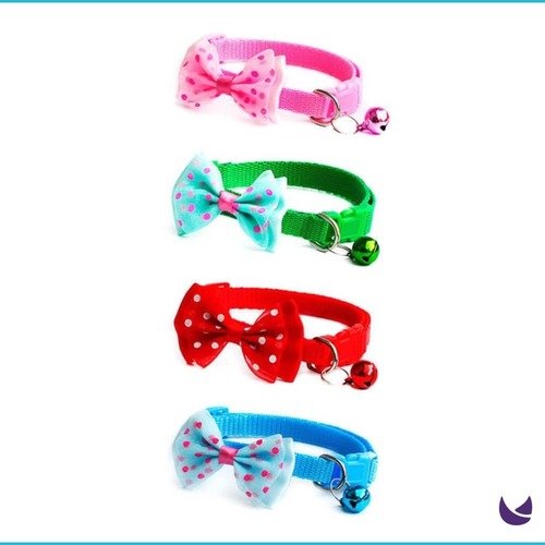 Cat Bow Collar with Bell